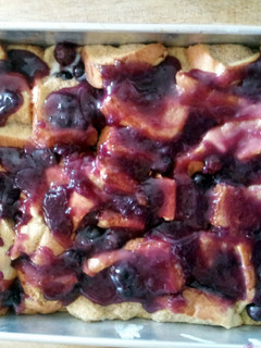 A picture of Blueberry French Toast.