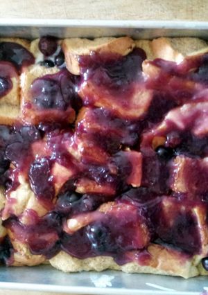 A picture of Blueberry French Toast.