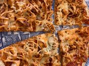 Una foto de pizza integral facil