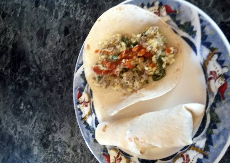 Easiest Way to Make Yummy Breakfast burritos