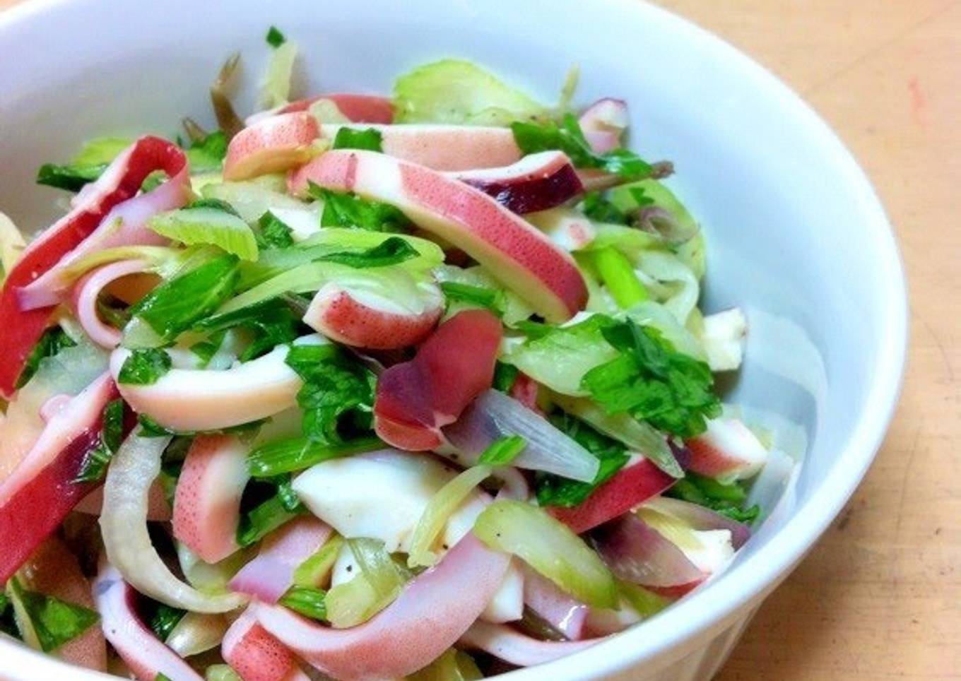 Salad With Celery and Myoga