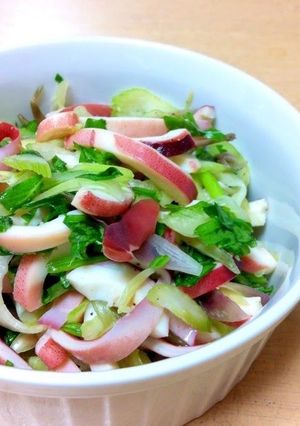 A picture of Salad With Celery and Myoga.