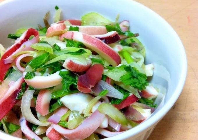 Easiest Way to Make Favorite Salad With Celery and Myoga