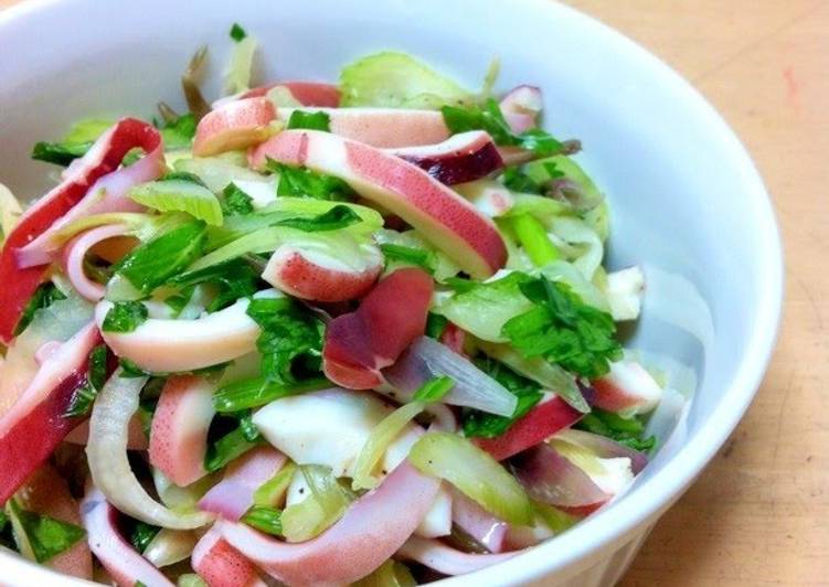 Salad With Celery and Myoga