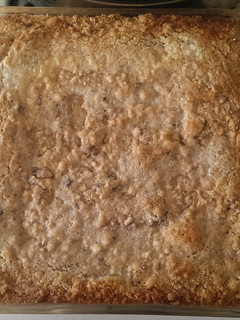 A picture of Peach cobbler.