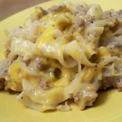 A picture of Nom nom hotdish.