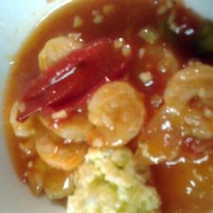 A picture of Hong Kong style shrimp.