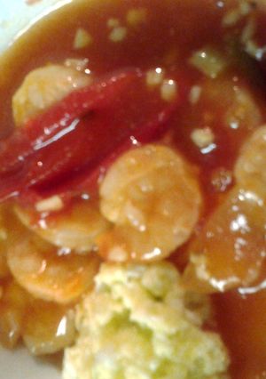 A picture of Hong Kong style shrimp.