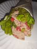 Swiss garlic n herb tuna wrap