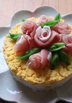 A picture of Cake Sushi for Celebration.