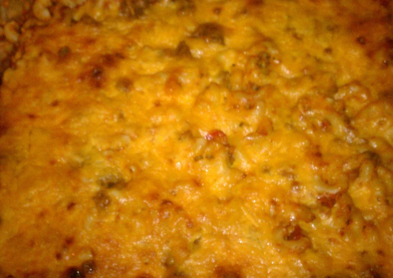 Keisha's Homemade Baked Spaghetti Wit Macaroni Noodles