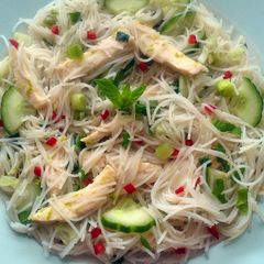 A picture of Vickys Minty Cool As A Cucumber Noodle Salad, GF DF EF SF NF.