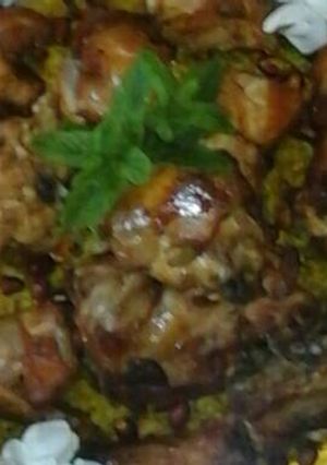 صورة لوصفة كبسه بالدجاج