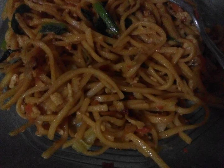 Cara Mudah Membuat Resep Mie goreng pedas gurih yang Bisa Manjain Lidah Anti Ribet, Lezat