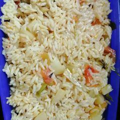 A picture of Aloo biryani.