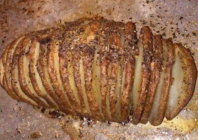 Steps to Make Quick Hassleback style potatoes