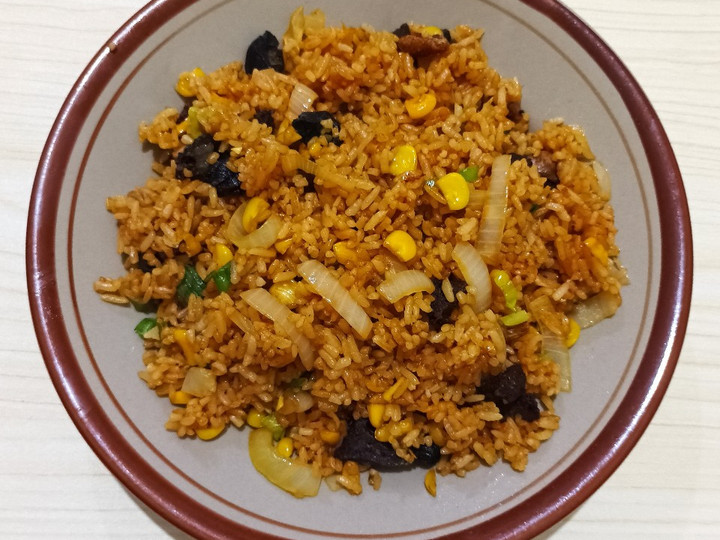 Resep Nasi Goreng Spesial (ati ampela, jagung manis, bawang bombai) yang Lezat