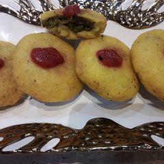 Peas stuffed rava kachori A picture of Peas stuffed rava kachori.