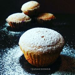 A picture of Eggless cinnamon muffins.