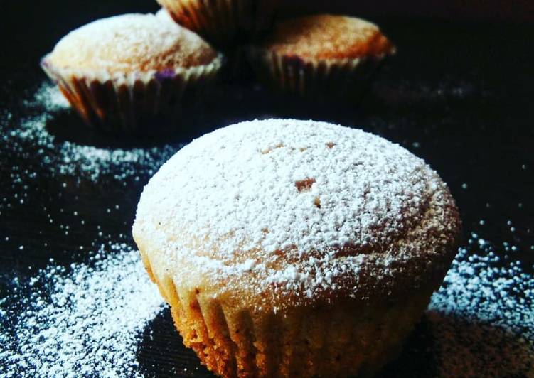 Eggless cinnamon muffins