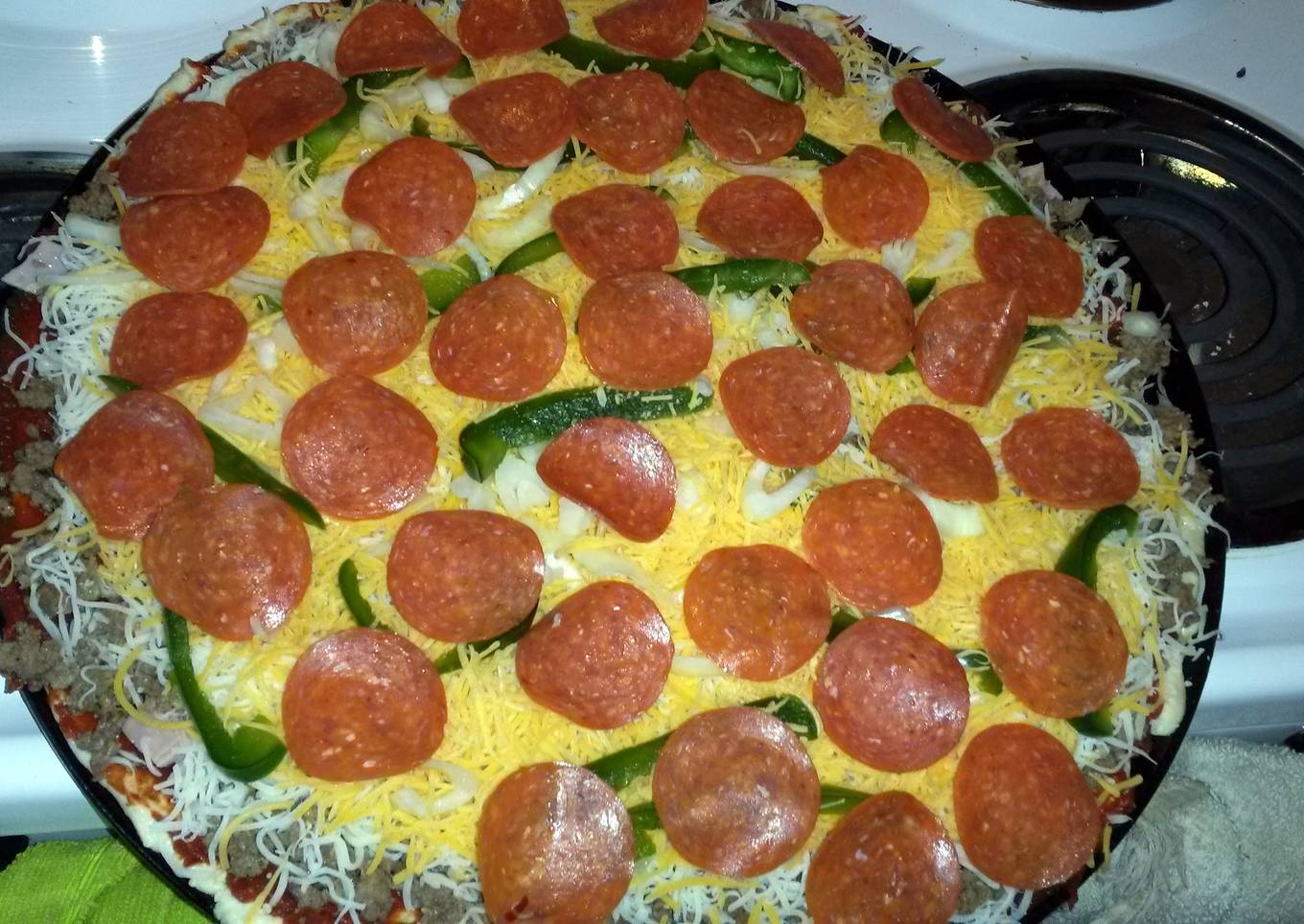 Homemade pizza