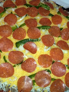 A picture of Homemade pizza.