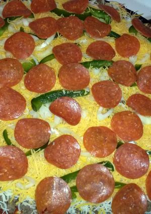 A picture of Homemade pizza.