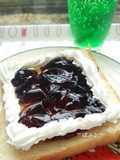 Sweet Toast with Coffee Jelly