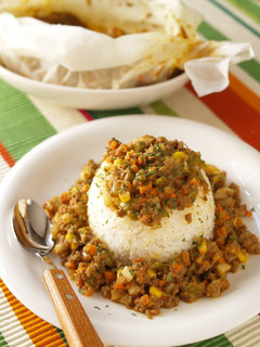 A picture of Easy Microwave Colorful Dry Curry.