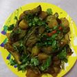Brinjal potato vegetables