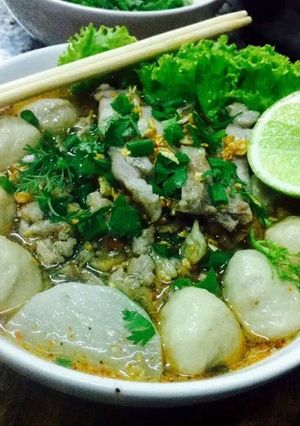 A picture of Kanya's Pork Noodles Soup.
