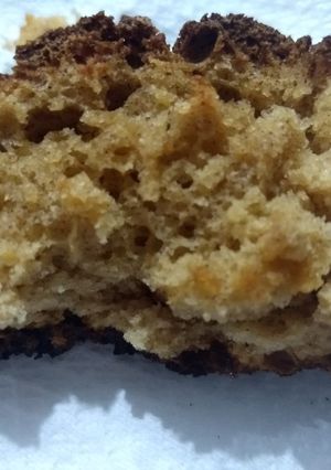 Una foto de Budín de banana y dulce de leche. En licuadora