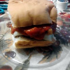 A picture of Easy Pepperoni Pineapple Pizza Bread Burgers.