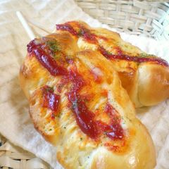 Wiener Sausage Bread Rolls Using a Bread Machine A picture of Wiener Sausage Bread Rolls Using a Bread Machine.