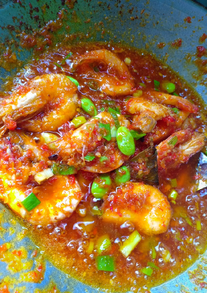 Foto resep Udang pacet balado petai