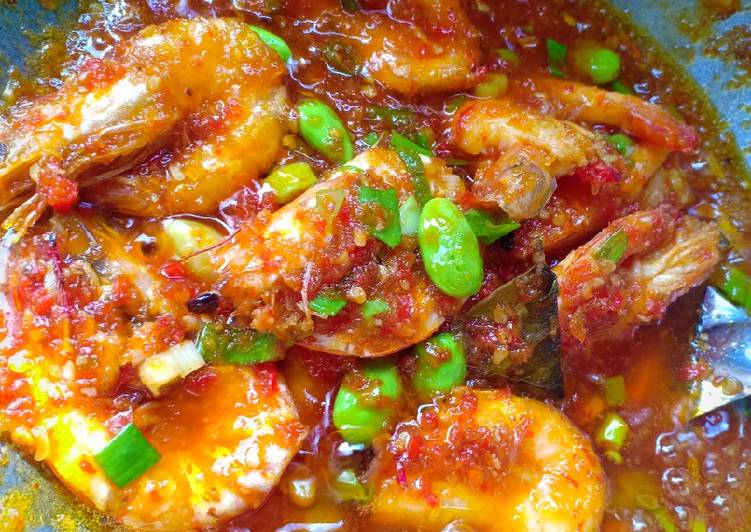 Bagaimana Membuat Udang pacet balado petai Anti Gagal