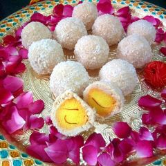 A picture of RasKadam/KheerKadam.