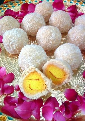 A picture of RasKadam/KheerKadam.