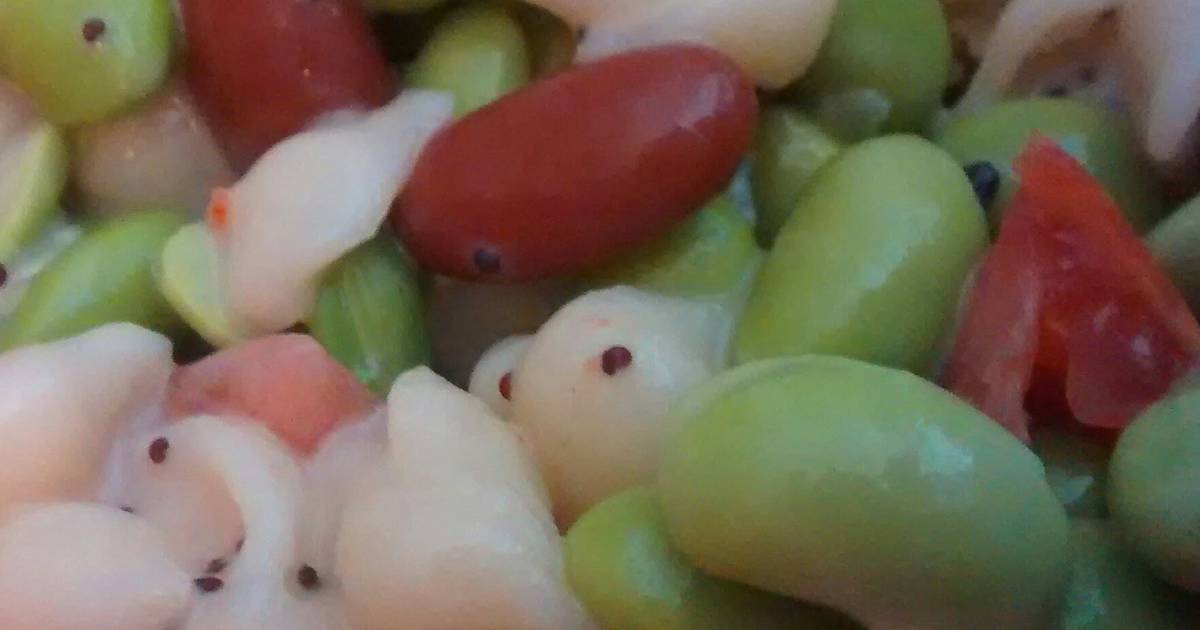 Edamame and Kidney Bean Pasta Salad Recipe by vjcrochet Cookpad