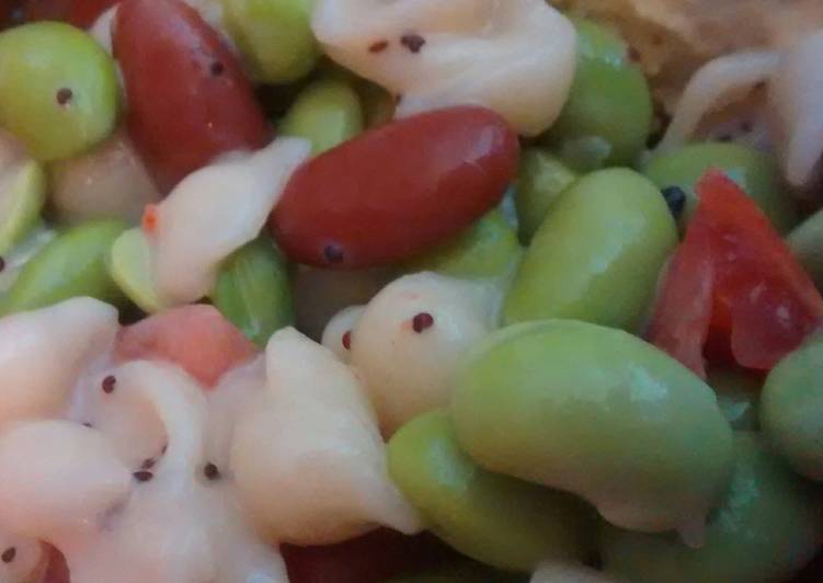 How to Prepare Perfect Edamame and Kidney Bean Pasta Salad