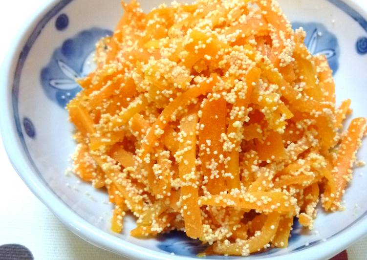 Easiest Way to Prepare Super Quick Homemade Simple Poppy-Textured, Tasty Tarako and Carrots