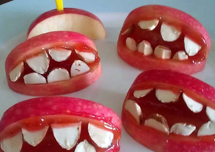 Easiest Way to Make Award-winning Vickys Halloween Apples - With Bite! GF DF EF SF