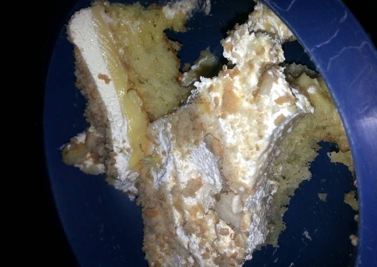 Recipe of Homemade Banana pudding cake