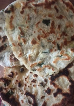 عکسی از دستور نان سیبزمینی و تره