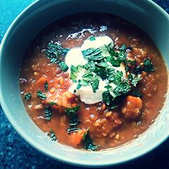 A picture of Spiced Red Lentil Soup.
