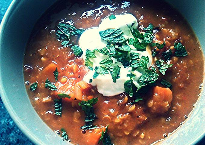 Simple Way to Make Award-winning Spiced Red Lentil Soup