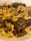 Beef Tips and Noodles