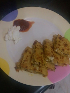 A picture of Yummiest Quesadilla ever!.