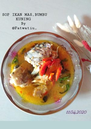 Foto resep SOP IKAN MAS,BUMBU KUNING...SIMPEL,MANTAPSSS👍RESEP By Me 😉