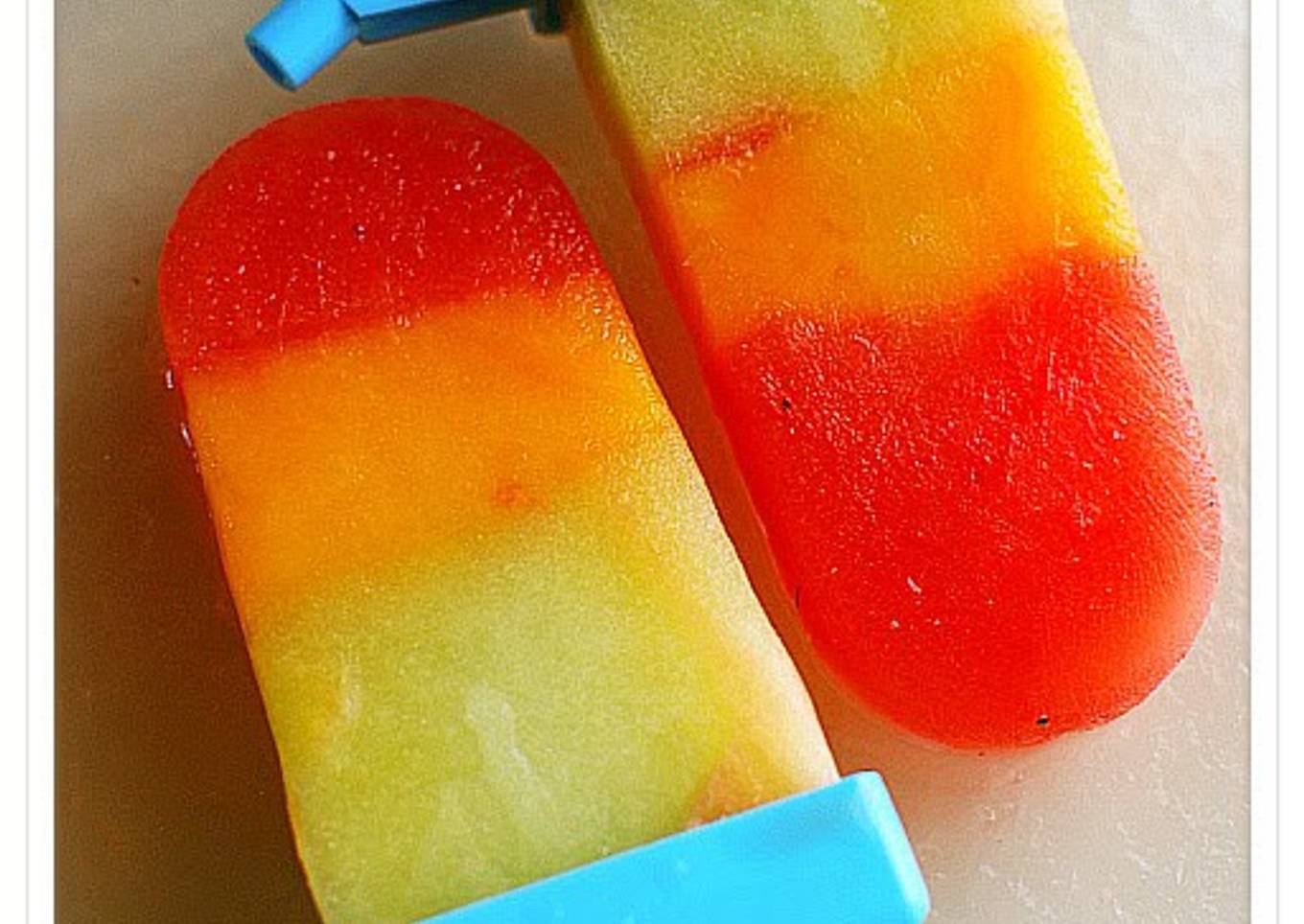 Rainbow Popsicles